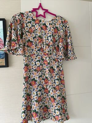 £0.99 • Buy Top Shop Size 8 Petit - Cut Out Back - Floral Mini Dress
