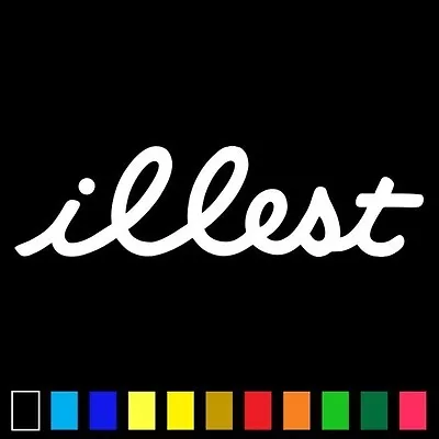 2x Illest Sticker Vinyl Decal Logo Ill Euro Drift Lowered Fatlace Stance JDM TDR • $2.50