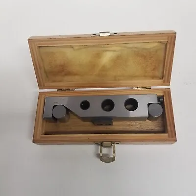 Vintage G. Marx Inc. Machinist Sine Bar Gauge Block W/ Wood Case Nice Shape • $49.95