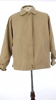 £89.99 • Buy Vintage Burberrys Harrington Jacket Ladies Nova Check Lining Cotton Blend L XL