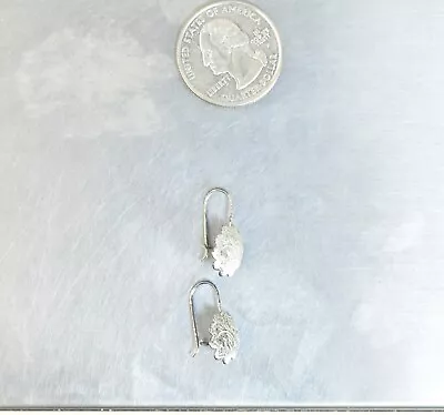 CrazieM Sterling 925 Silver Vintage Southwest Estate Dangle Earrings 1.1g X98 • $0.99