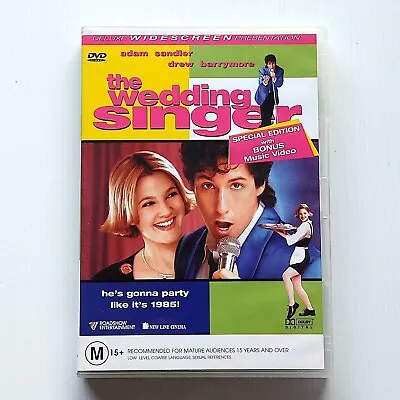The Wedding Singer DVD Movie 1998 Adam Sandler Drew Barrymore Romance Comedy • $4.80
