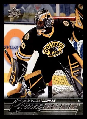 2015-16 Upper Deck Young Guns Malcolm Subban Rookie Boston Bruins #211 • $1.99