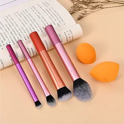  Real Techniques Makeup Brushes Set Foundation Smooth Blender Sponges Puff NEW • $17.99