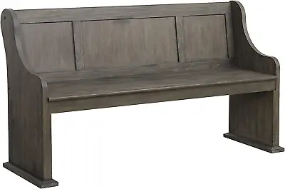 Toulon 62  Church Pews Dining Bench Glaze Oak • $395.99