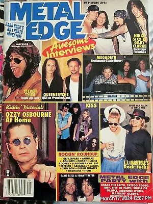 Retro 'Metal Edge' (Promotional) Magazine Pristine Like New In Plastic Cover • $6.50