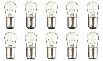 Box Of 10 Bulbs 6 Watt 6 Volt Bayonet Base BA15d Clear 6S6DC/6V • $13.77