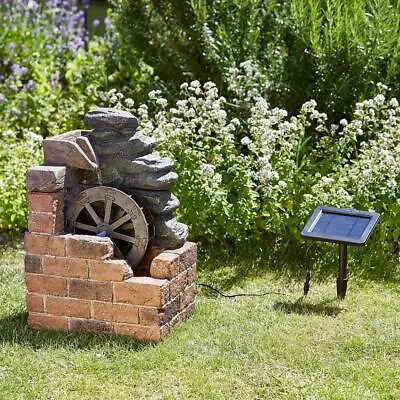 Smart Solar Heywood Mill Fountain Water Feature Solar Powered Water Fountain • £89.99