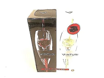Vinturi Wine Lovers Set Essential Red And White Wine Aerators Set Of 2 • $68.74