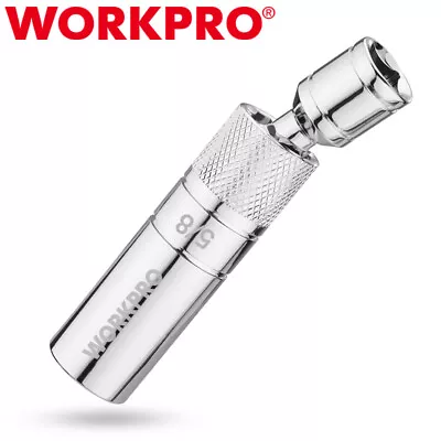 WORKPRO 5/8  Magnetic Spark Plug Socket 360° Swivel 3/8  Drive X 4  12 Point • $15.99