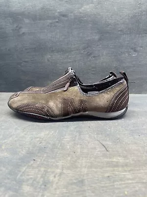 Merrell Barrado Leather Shoes Mocha Brown J76336 ZIp Front Comfort Womens Size 8 • $14.99