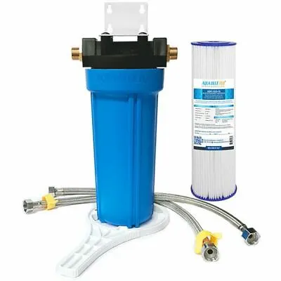 10 Inch Water Filter Housing 3/4 Inch Heavy Duty Aqua Blue H20  Filter System • $69.95