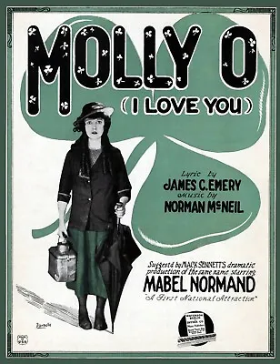 10382.Decor Poster.Wall Art.Room Interior.Molly O.Musical Theater.Mabel Normand • $49