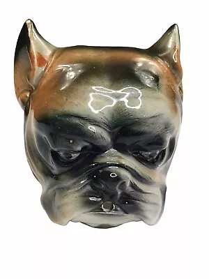 VNTG Ceramic French Bulldog String Holder Dispenser Wall Hanging /Free Standing • $74.99