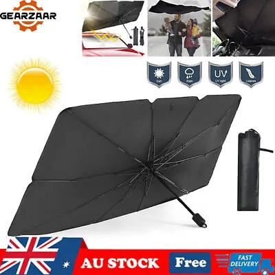 Car Windshield Sunshade Umbrella Front Window Visor Sun Shade Foldable Van Cover • $11.69