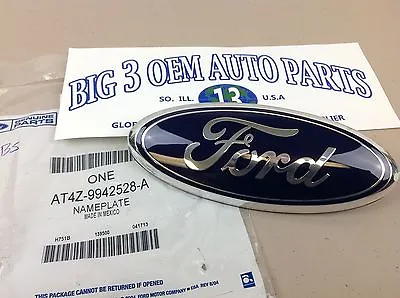 $28.94 • Buy Ford Flex Edge Expedition Taurus Rear Gate Blue Ford Oval NAMEPLATE Emblem OEM