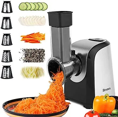 ELECTRIC CHEESE GRATER Salad Maker Slicer Shredder Chopper HOMDOX • $49.99