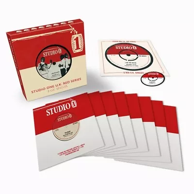 STUDIO ONE U.K. RED SERIES (Ska-Reggae Classics) 7  Box Set (8 Rcds) SO UK45-002 • £112.95