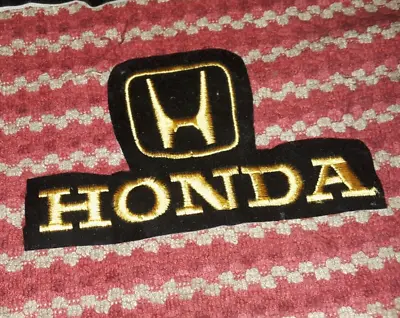 Sew On Embroidered Honda Patch With Logo. Cloth (Not Iron On) • $5.95
