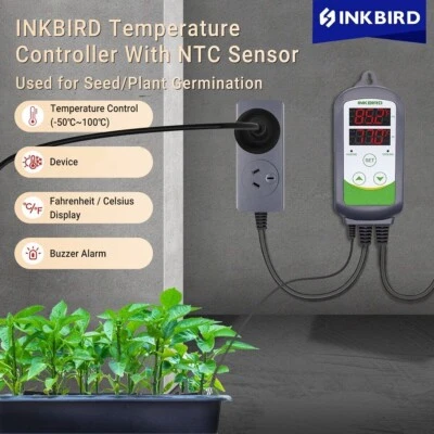$43.16 • Buy Inkbird Digital Temperature Controller Thermostat 240V Home Brewing Dual Relay 