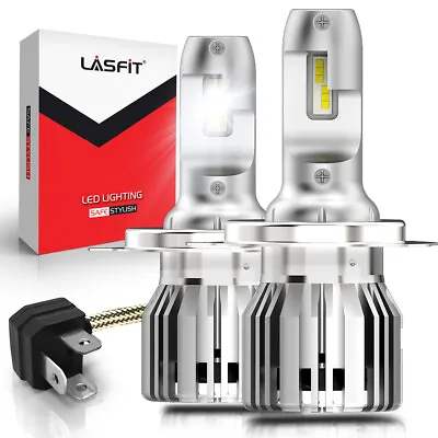 Lasfit H4 HB2 9003 LED Headlight Bulbs Conversion Kit High Low Dual Beam 6000K • $39.99