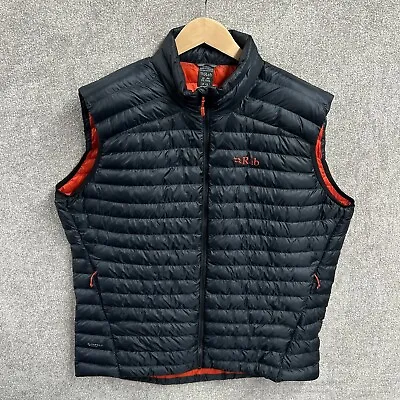 Rab Gilet Mens 2XL Navy Blue Cirrus Vest Down XXL Body Warmer Primaloft • £89.99