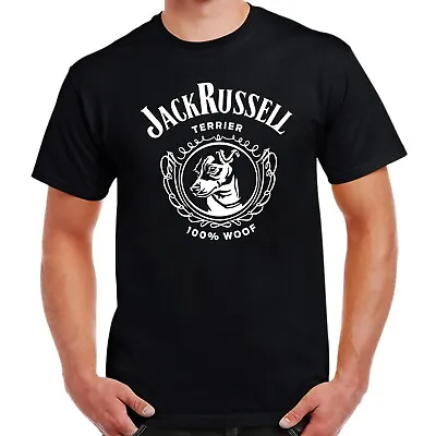 £13.99 • Buy Jack Daniels Style Jack Russell T-Shirt Birthday Gift