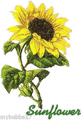 Sunflower Single Set Of 2 Bath Hand Towels Embroidered By Laura • £24.11