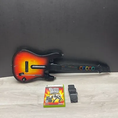 Xbox 360 Guitar Hero World Tour Guitar Sunburst Wireless Bundle W/ Game • $179.99