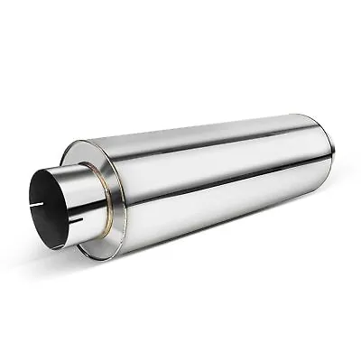 4'' Inch ID Muffler Diesel 24'' Body 30'' OAL Stainless Steel Polished Resonator • $64.99