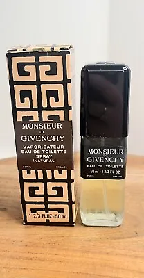 Monsieur De Givenchy 1 2/3 Oz 50 ML Eau De Toilette Vintage Brand New W Box  • $165.75