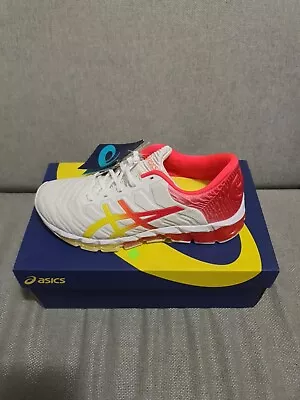 Womens Asics Gel Quantum 360 5 White/Sour Yuzu • $200