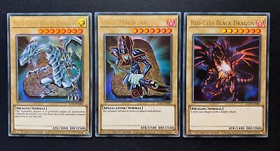 Blue-Eyes White Dragon Red-Eyes Black Dark Magician - LC01 - Ultra Rare Set • $10