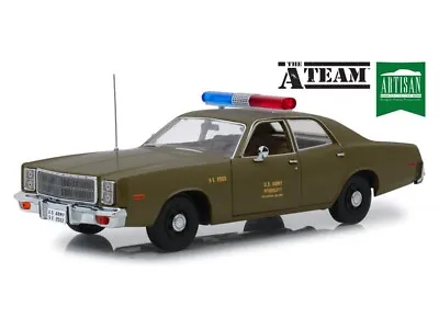 1977 Plymouth Fury U.S. Army Police  The A-Team  1:18 Scale - Greenlight 19053 • $79.95