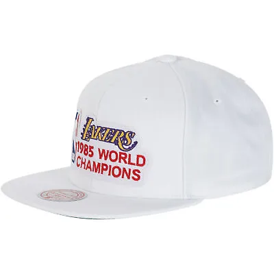 £23.10 • Buy LA Lakers NBA M&N Hardwood Classics Champ Snapback Cap Hat - White Unisex