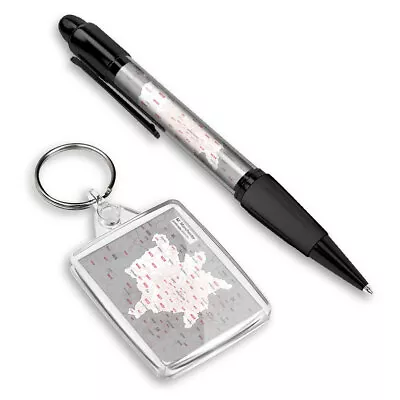 1 Pen & 1 Rectangle Keyring Manchester District #55570 • £5.99