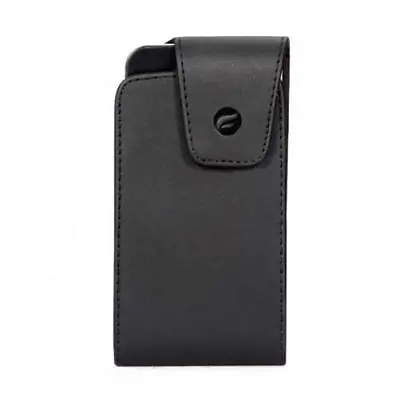 BLACK SIDE LEATHER CASE POUCH COVER BELT HOLSTER SWIVEL CLIP C93 For SMARTPHONES • $11.27