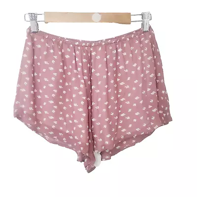 ZULU & ZEPHYR Midrise Womens Pink Size 6 Lined Speckled Elasticated Waist • $15.96