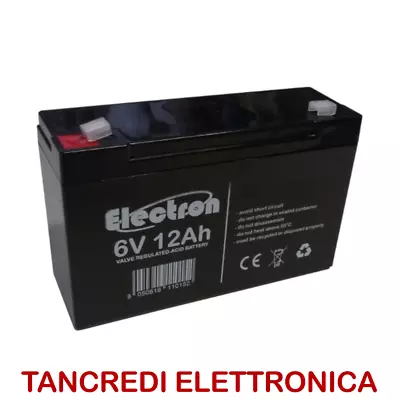 £25.36 • Buy Rechargeable Lead Battery 6V 12AH 12A 151x50x98mm Lamps Toys Alarms 6 Volt