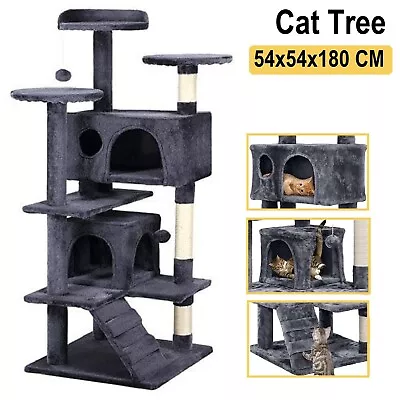 Cat Tree Tower Scratching Post Scratcher Pet Cat Condo House Bed Toy Furniture • $84.99