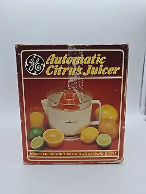 Vintage  GE General Electric Automatic Citrus Juicer Model J - 1 Orange Tested • $24.99