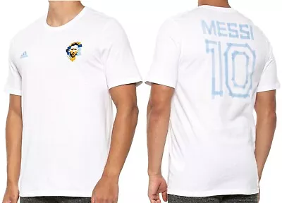 Adidas Mens Argentina Lionel Messi #10 Soccer HA0935 T-Shirt XL New NWT • $9.99