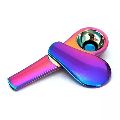 4-Inch Stainless Steel Magnetic Spoon Tobacco Smoking Metal Pipe • $14.29