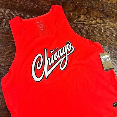 Rare Nike Chicago Marathon 2021 Red Singlet - Men's 2XL DN6771-635 • $222.10