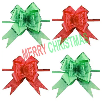 £5.49 • Buy 100pc Pull Bows 30mm Large Small Gift Wrap Florist Ribbon Wedding Car Decoration