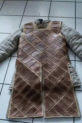 Leather Chest Armor Medieval Scale Armor Brigandine Cosplay Costume Larp Armor • £193.99