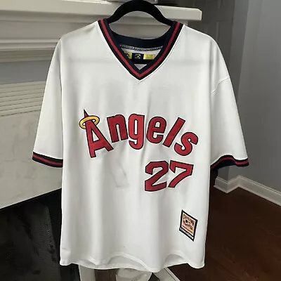 Mike Trout Majestic Coopertown Collection 1980 Home Jersey Color Base XL White • $75