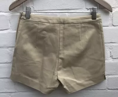 New H&M Beige Shorts Safari High Waisted Blogger Festival Hotpants Size 6 EUR 34 • £9.99