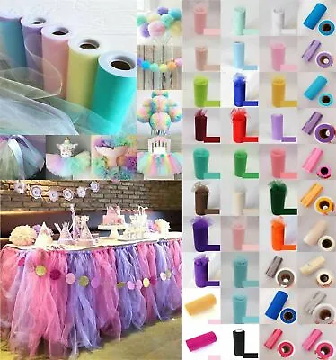 £3.99 • Buy TUTU TULLE ROLL 6  Wide X 25yards Soft Netting Fabric 100% Nylon For DIY Crafts