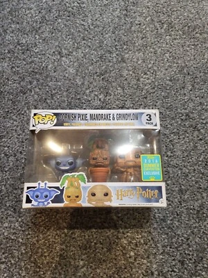 £40 • Buy Funko POP! Harry Potter Triple Pack Cornish Pixie, Mandrake And Grindylow